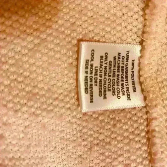 Madonna Inn Women's Vintage Pink Sherpa Quarter Zip Pullover Jacket M - Picture 7 of 11